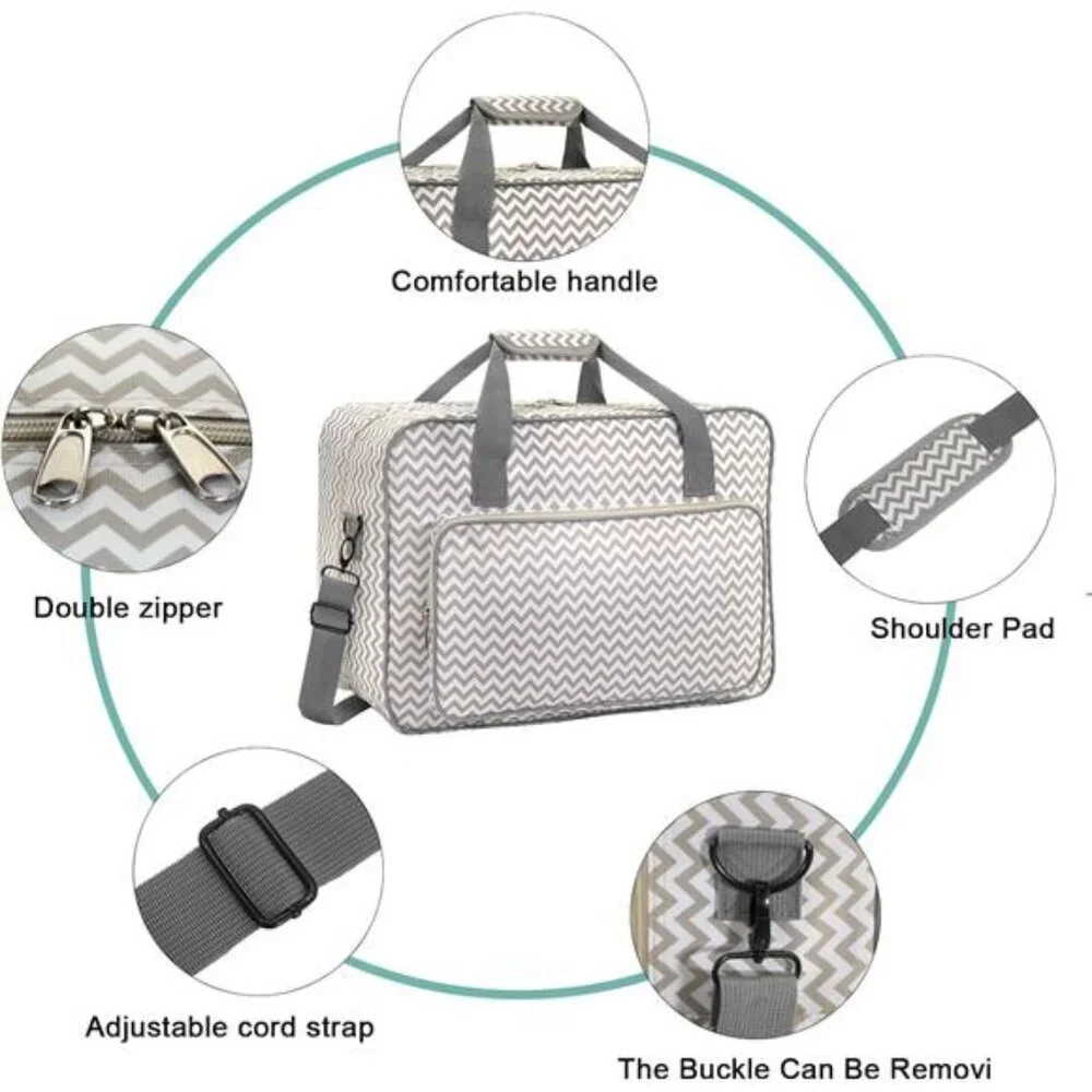Sewing Machine Case - Travel sewing machine bag with handle - New Sewing